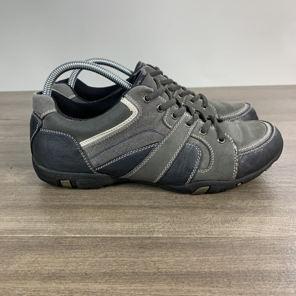 Helix Mens Casual Shoes Size 9 M Sneakers Gray Lace Up Low Top